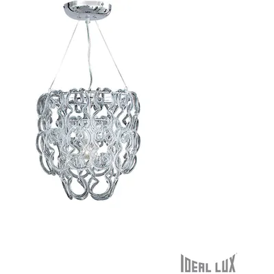 Lustra Alba, 1 bec, dulie E14, D:300 mm, H:460/1060 mm, Transparenta