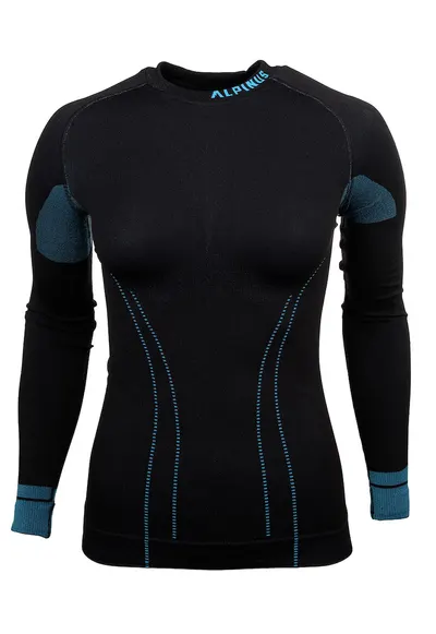 Bluza termoactiva dama - Poliamida - Negru/Bleumarin22 - Negru/Bleumarin