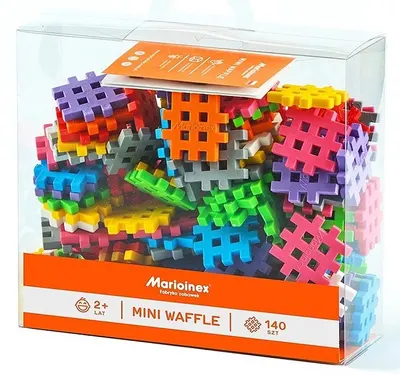 MarioInex Mini Waffle Blocks Constructor, 140 de piese