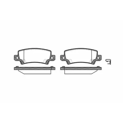 Set placute frana, frana disc REMSA 0874.02