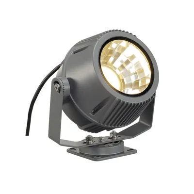 Corp iluminat TAVAN, Luminita FLAC BEAM® de perete, GRI in aer liber Deschis Fatada, cu LED-uri, 3000K, IP65, GRI piatra, cu Philips DLMi 1800lm Modulul, 27W