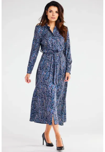 Rochie dama - Poliester - Albastru marin - Albastru