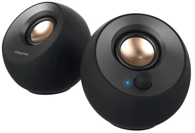 Sistem audio Creative - Pebble V2, 2.0, negru/auriu