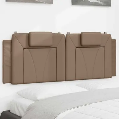 vidaXL Pernă pentru tăblie pat, Viana, cappuccino, 120 cm, piele artificială