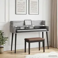 vidaXL Birou de studio Sonoma gri 130 x 40 x 19,5 cm Lemn prelucrat