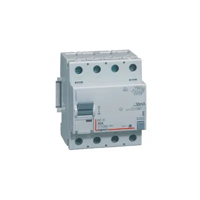 Intrerupator diferential RCD DX³-ID - 4P 230 V~ - 40 A - 30 mA - tip B - neutral on left-hand