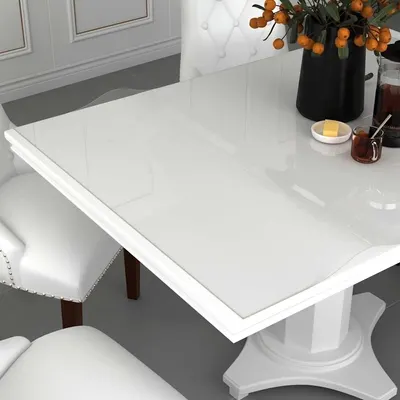 vidaXL Folie de protecție masă, transparent, 120 x 60 cm, PVC, 1,6 mm