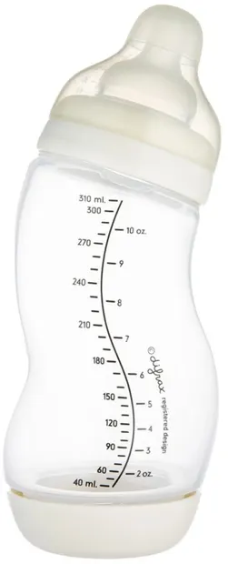 Flacon anti-colici cu gură largă Canpol - În formă de S, 310 ml