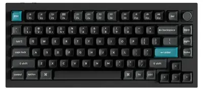 Tastatură mecanică Keychron - Q1 Ultra 8K, wireless, Silk POM Red, RGB, neagră