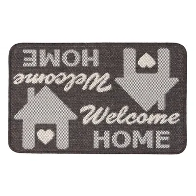 Covor Dreptunghiular pentru Usa de Intrare, Maro, 50 x 80 cm, Antiderapant, Flex 19504/91