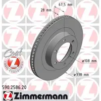Disc frana ZIMMERMANN 590.2586.20