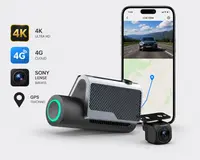 Camera auto DVR MOSERA D11 4G Cloud 4K UHD Sony IMX415, GPS, Wi-Fi 6, monitorizare live, Night Vision, Parking Mode + camera spate Full HD 1080P,