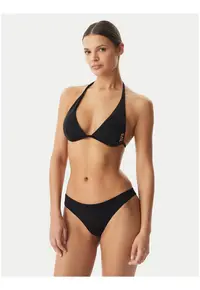 Costum de baie bikini pentru femei - Emporio Armani - negru - material elastic - set