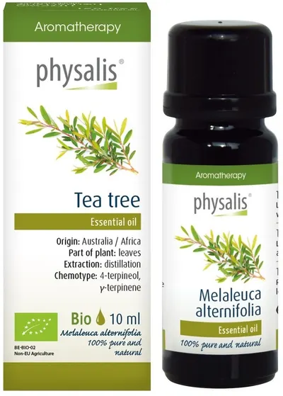 Ulei esențial organic, arbore de ceai, 10 ml, Physalis
