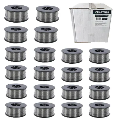 x20 buc SET Sarma de sudura FLUX 1.0mm, 1kg, MIG-MAG, cu sau fara gaz, KRAFTNER KF-7358-x20