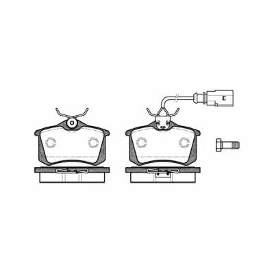 Set placute frana, frana disc REMSA 0263.51