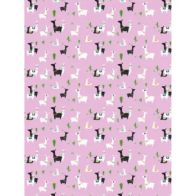 Hârtie decopatch- Roz- model alpacă