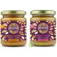 Unt de Arahide Cremos cu Sare Ecologic/Bio 250g+Unt de Arahide Crocant cu Sare Ecologic/Bio 250g