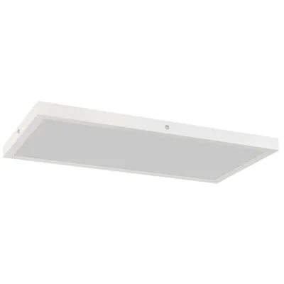 HOMCOM Set de 4 lămpi de tavan culoare reglabilă cu comutator DIP și de perete 3000K/4000K/6000K 60x30x3,7 cm Alb | Aosom Romania
