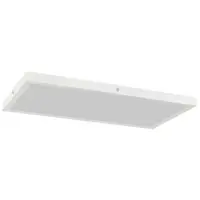 HOMCOM Set de 4 lămpi de tavan culoare reglabilă cu comutator DIP și de perete 3000K/4000K/6000K 60x30x3,7 cm Alb | Aosom Romania