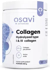 Collagen Hydrolyzed Peptides Type I & III, 300 g, Osavi