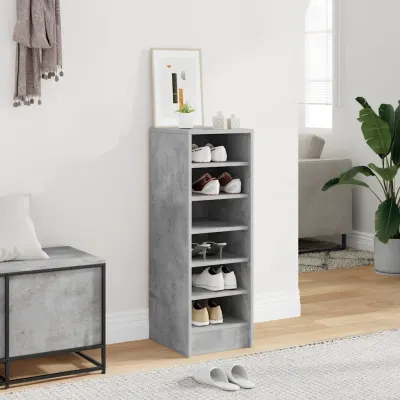 vidaXL Pantofar, gri beton, 31,5x35x90 cm, PAL