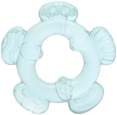 Inel gingival Lorelli Baby Care - Floare, Aqua blue