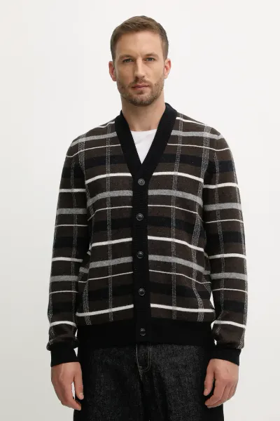 Barbour cardigan din lână KANE