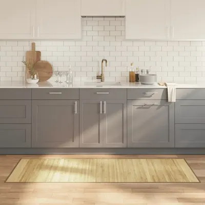 Gossi covor dreptunghiular, natural deschis, 70x200 cm, bambus