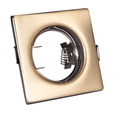 Rama Spot Patrat Bronz-Antic GU10 80x80mm fara sursa
