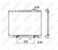 Radiator apa racire motor NISSAN PATHFINDER II 3.3 intre 1997-2004