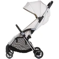 Carucior pentru copii Chipolino Illusion biscotta, Pliere automata, Spatar reglabil, bara de protectie detasabila, Suport picioare reglabil, greutate suportata 22 kg