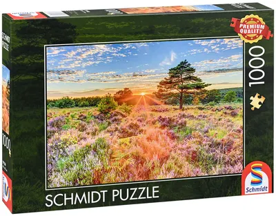 Puzzle 1000 piese - Sunset on the Heath