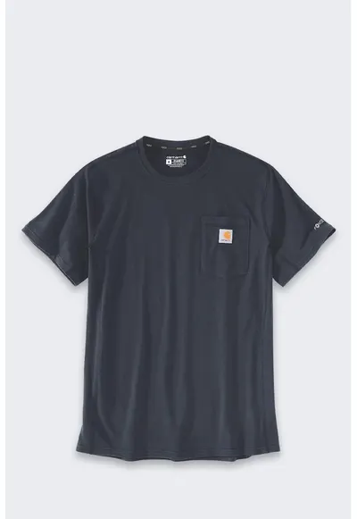 Tricou barbati Force - material respirabil - cu buzunar - Bleumarin