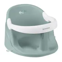 Scaun de baie pentru copii KikkaBoo Ocean Deep Sage,sistem de fixare cu ventuze,Spatar inalt si margine de protectie,recomandat de la 6 luni