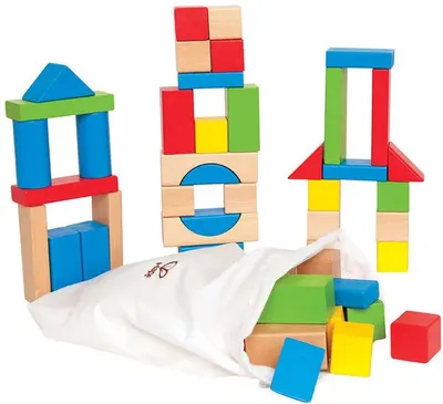Set de joc HaPe International - Cubulete din lemn, 50 bucati