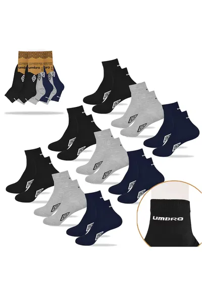 Set 9 Perechi Sosete Barbati Quarter - pentru Cadou