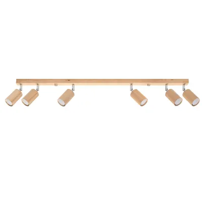 Corp de iluminat pentru tavan BERG 6 lemn natural