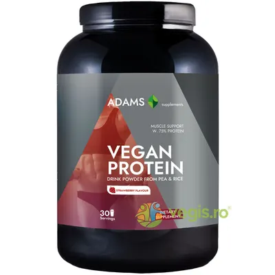 Proteina Vegana cu Aroma de Capsuni 908g