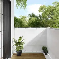 vidaXL Paravan de balcon, alb, 120x800 cm, 100% poliester oxford