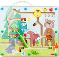 Labirint cu tablă magnetică Haba - Animale din pădure