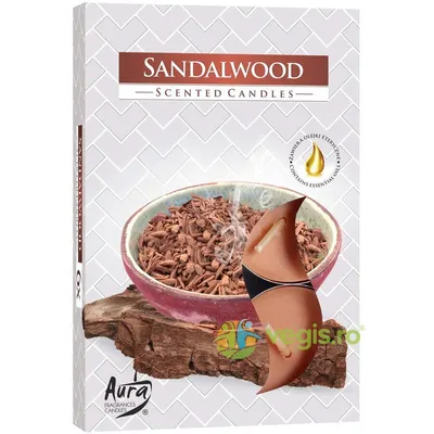 Set Lumanari Tip Pastila Aroma Santal 6 buc.