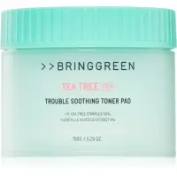 BRINGGREEN Tea Tree Cica Trouble Soothing Toner Pad dischete de tonifiere cu efect calmant 90 buc