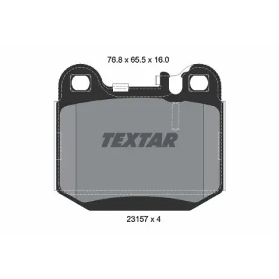 Set placute frana, frana disc TEXTAR 2315702