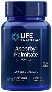 Ascorbyl Palmitate, 500 mg, 100 capsule vege, Life Extension
