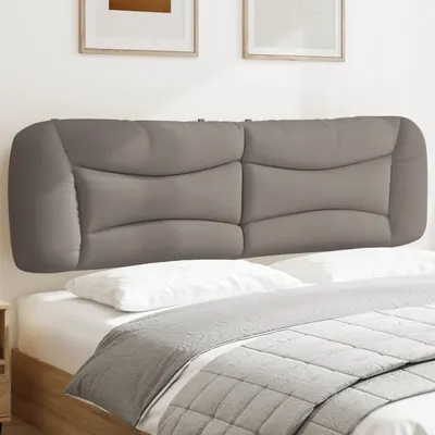 vidaXL Pernă pentru tăblie de pat, Hvar, gri taupe, 180 cm, material textil