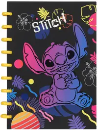 Caiet cu spirală Cool Pack Disney - Stitch Black, B5, 100 foi, pătrate
