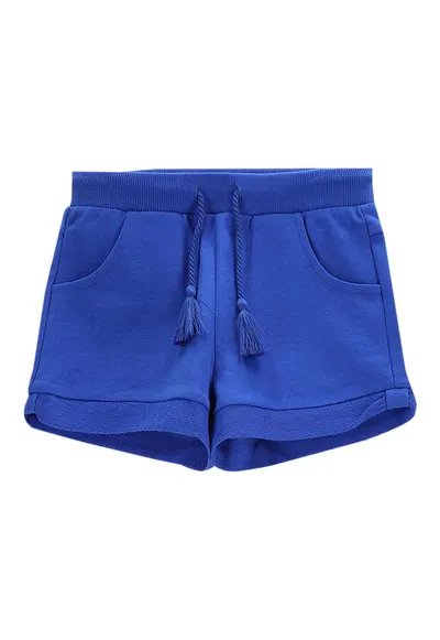 Pantaloni scurti sport fete WC5120401FGK - Bumbac - Albastru - Albastru