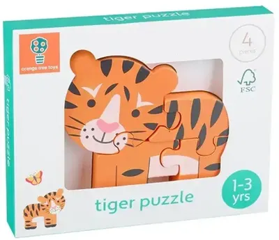 Puzzle din lemn Orange Tree Toys - Tigru