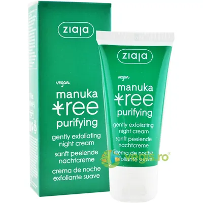Crema de Noapte Exfolianta cu Extract din Frunze de Manuka 50ml